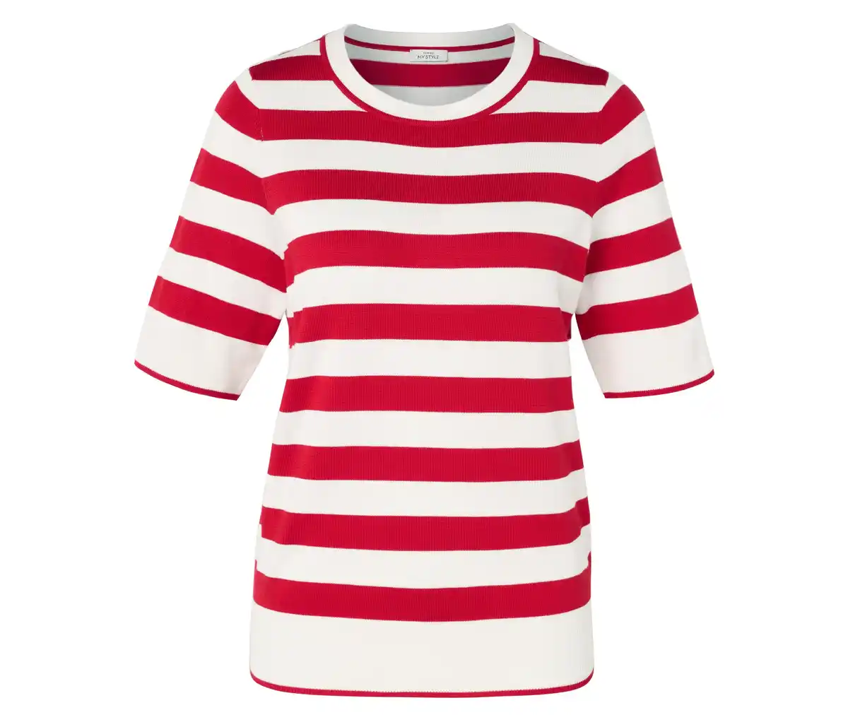 Bild 1 von Feinstrickpullover, rot-weiß gestreift