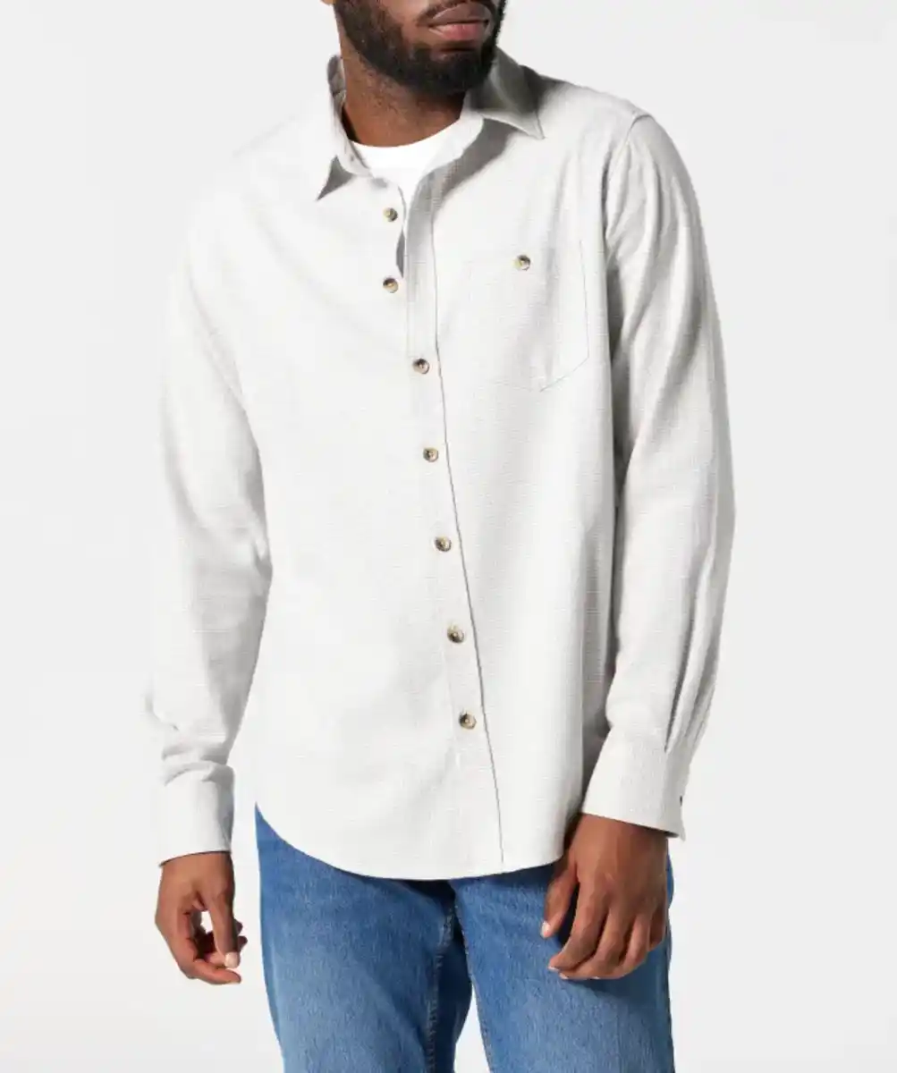 Bild 1 von Flanellhemd Hahnentrittmuster, grau gemustert