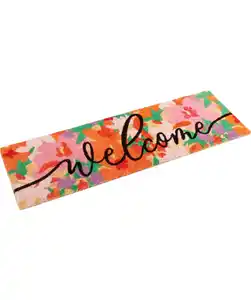 Florale Kokos-Fußmatte, bunt