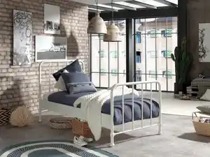 Kinder-/Juniorbett Bronxx ca. 90x200 cm Weiß Matt, Weiß