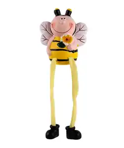 Garten Deko-Biene, neon gelb