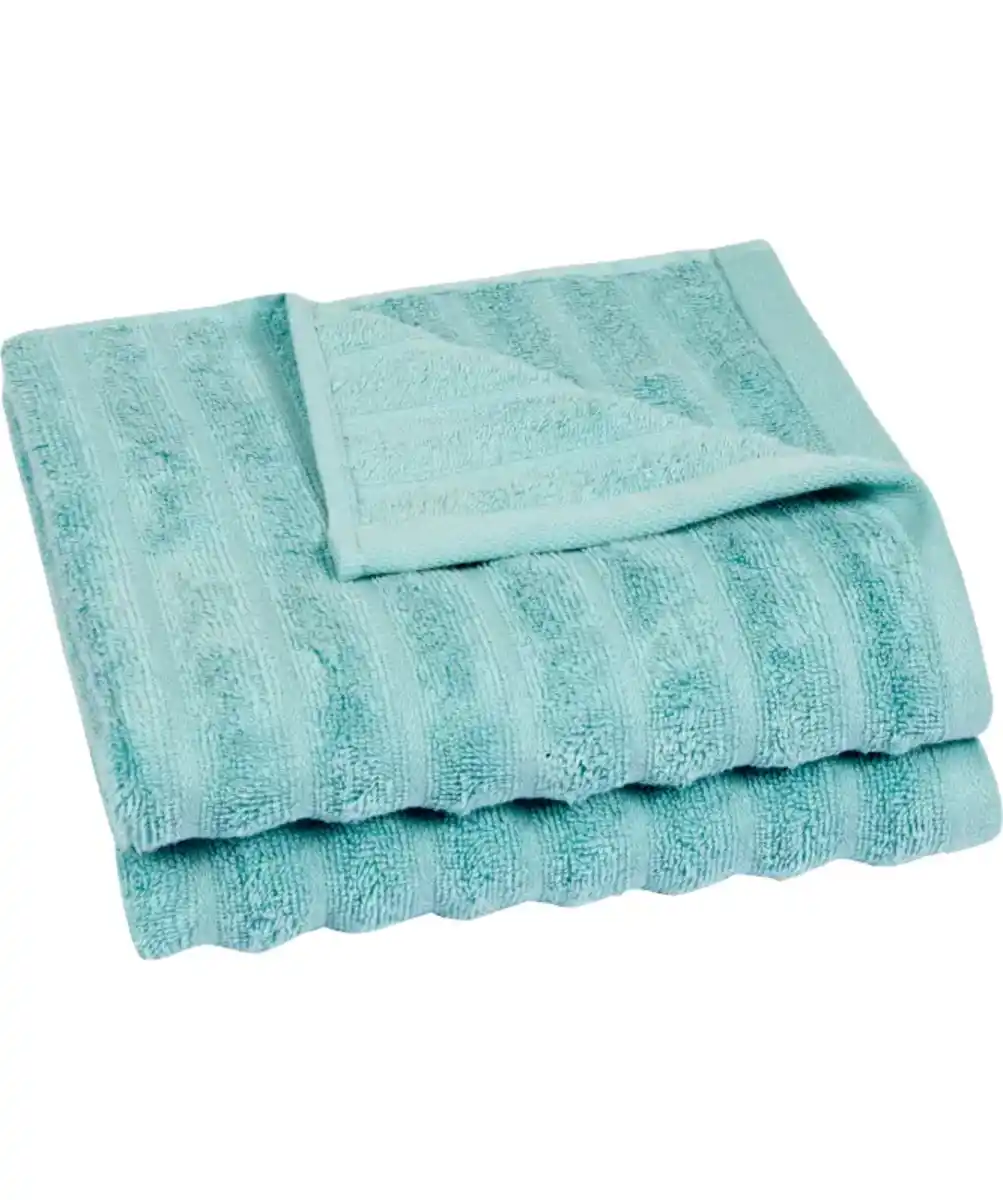 Bild 1 von Handtücher mit Streifenstruktur, blau