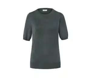 Feinstrickpullover, grün