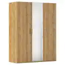 Bild 1 von Novel Drehtürenschrank, Eiche, Holzwerkstoff, 2 Fächer, 151x197x60 cm, Blauer Engel, Goldenes M, BQ - Bündnis für Qualität, Made in Germany, Schlafzimmer, Kleiderschränke, Drehtürenschränke