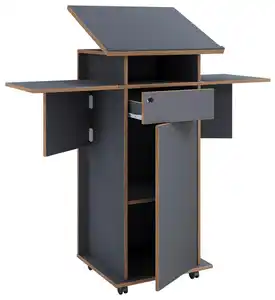 Stehpult Salia Anthrazit/Honigeiche, Anthrazit, Honigeiche