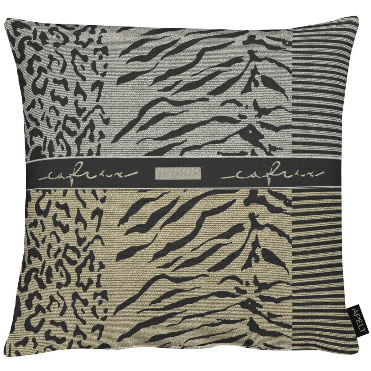 Bild 1 von Apelt Kissenhülle, Graubraun, Textil, Graphik, quadratisch, 49x49 cm, Oeko-Tex® Standard 100, Wohntextilien, Bezüge, Kissenbezüge