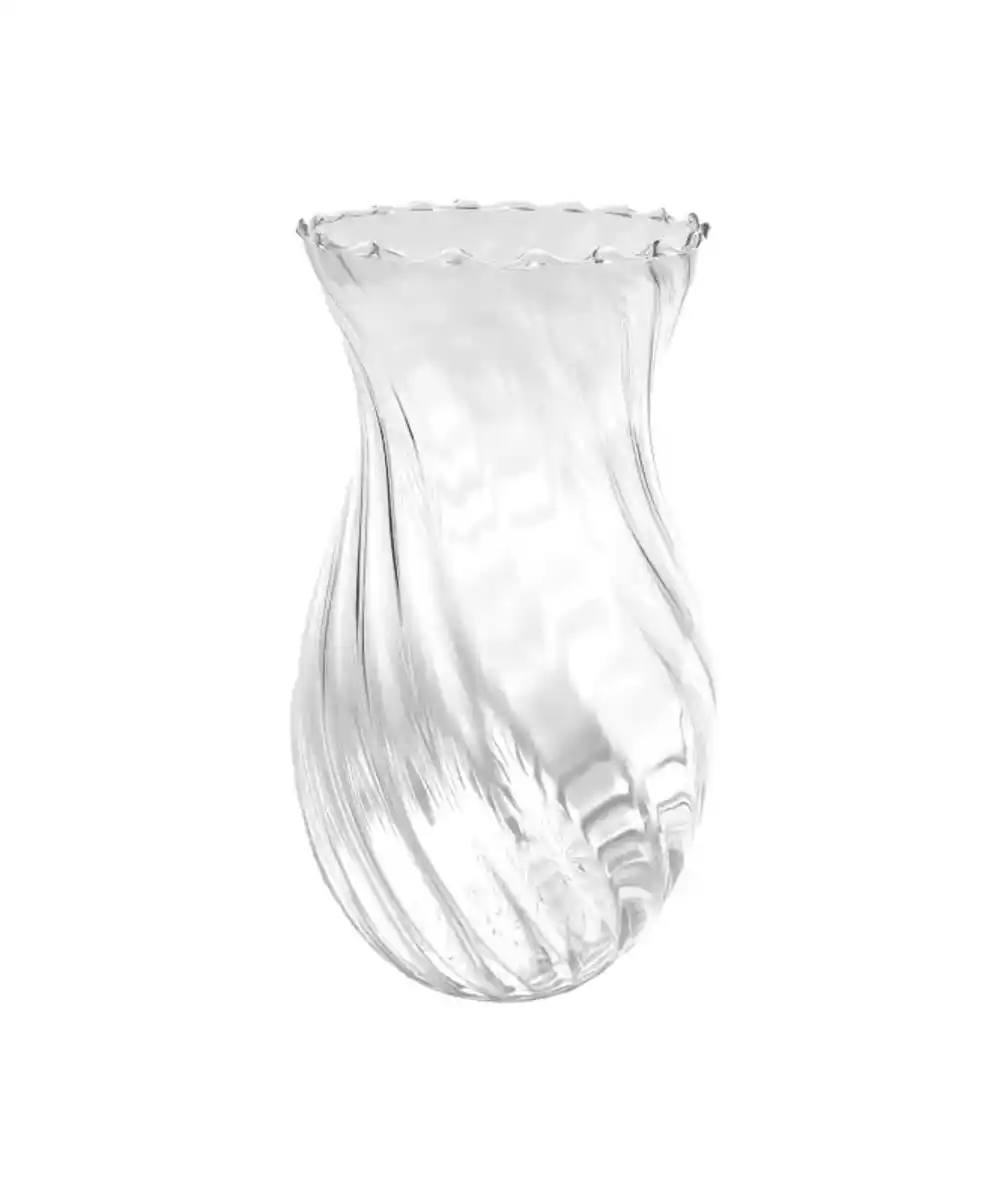 Bild 1 von Glasvase mit bauchiger Form, transparent