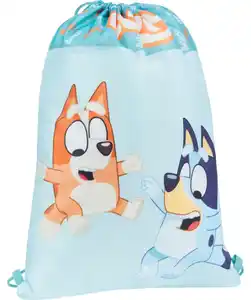 Sportbeutel, hellblau bedruckt