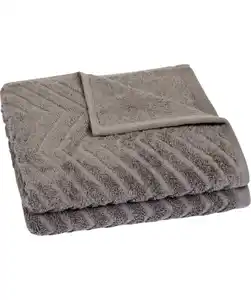 Handtücher Zickzackmuster, grau