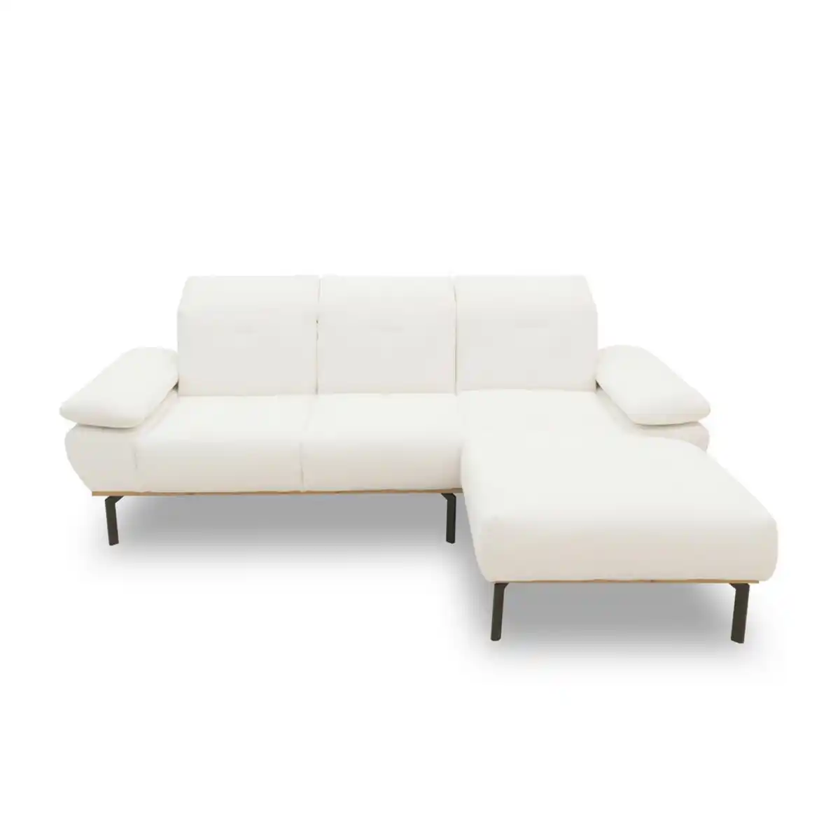 Bild 1 von Mid.you Ecksofa, Weiß, Textil, Uni, 3-Sitzer, L-Form, 242x170 cm, Made in EU, FSC Mix, seitenverkehrt erhältlich, Rücken echt, Armteil links, rechts, Wohnzimmer, Sofas & Couches, Wohnlandschaften,