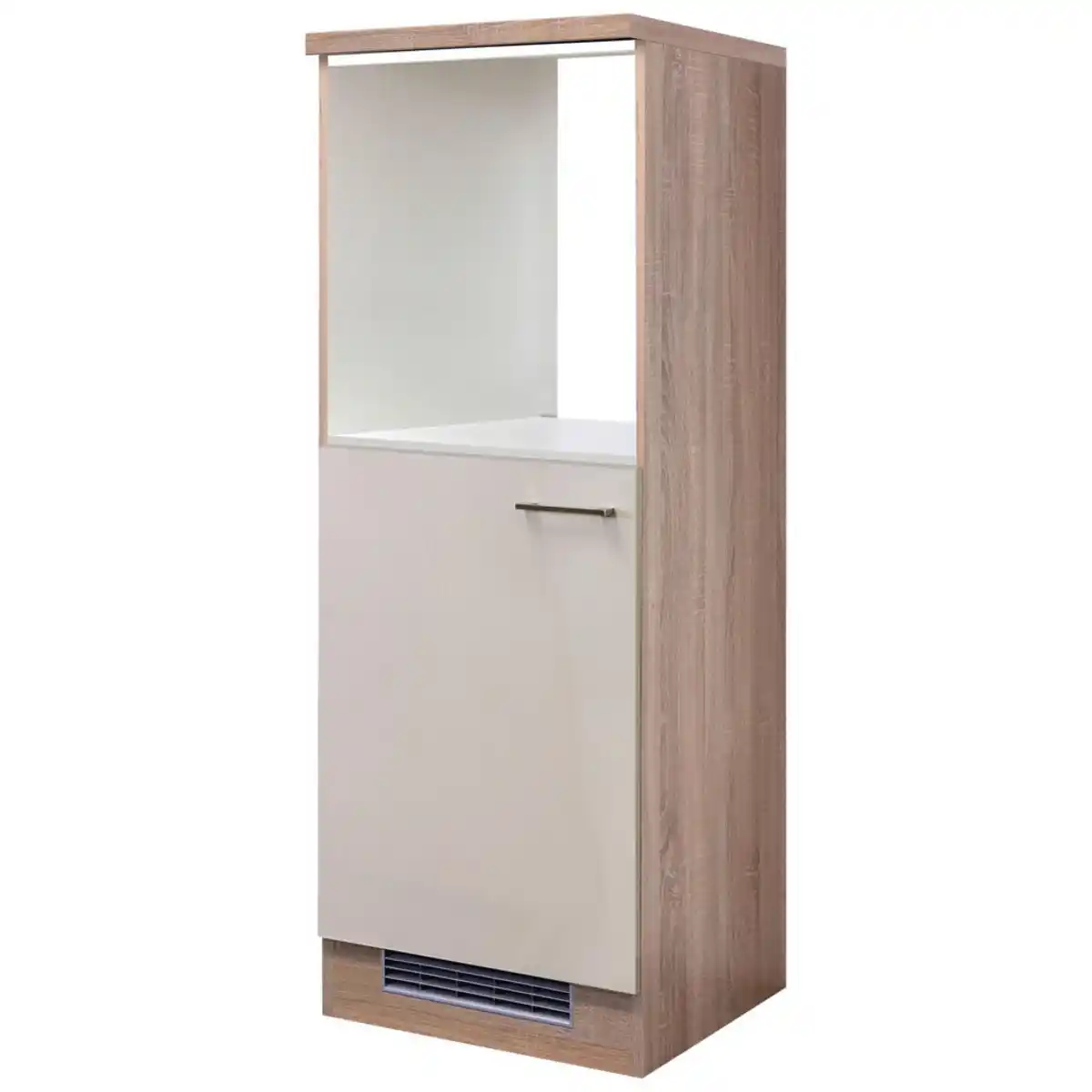 Bild 1 von FlexWell Geräteumbauschrank, Sonoma Eiche, Kaschmir, Metall, einmalig seitenverkehrt montierbar, 60x169.5x60 cm, Made in Germany, Zusatzausstattung erhältlich, Küchen, Küchenmöbel, Küchenschrä