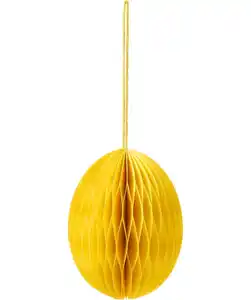 Wabendeko zum Aufhängen, gelb