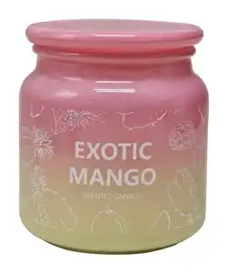 Duftkerze im Glas, rosa