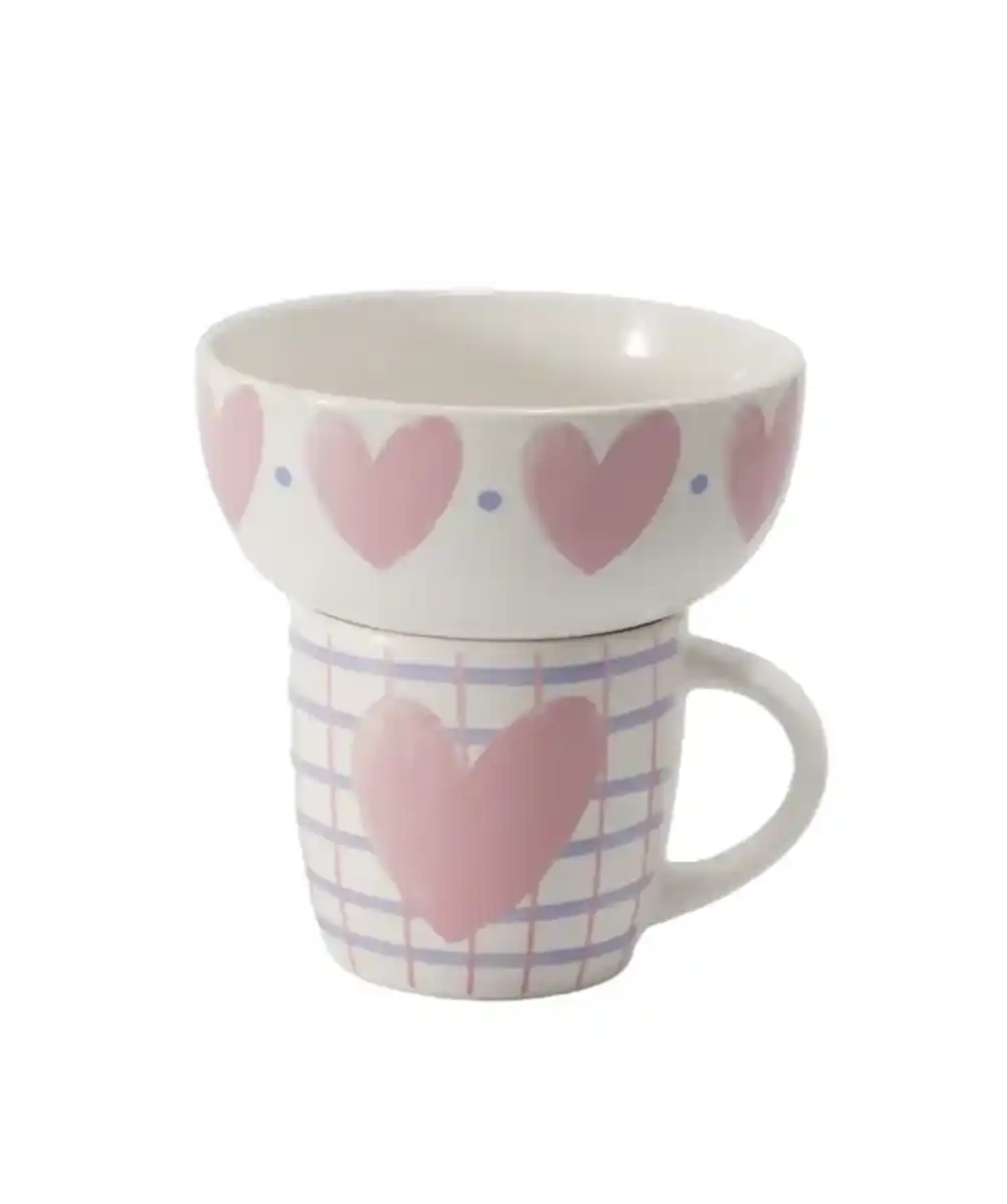 Bild 1 von Tasse + Müslischale Frühstücksset, weiß