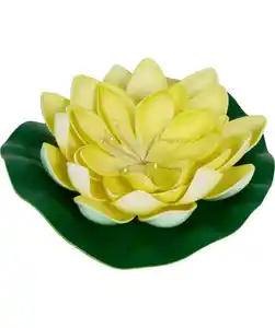 Solarleuchte Seerose, gelb