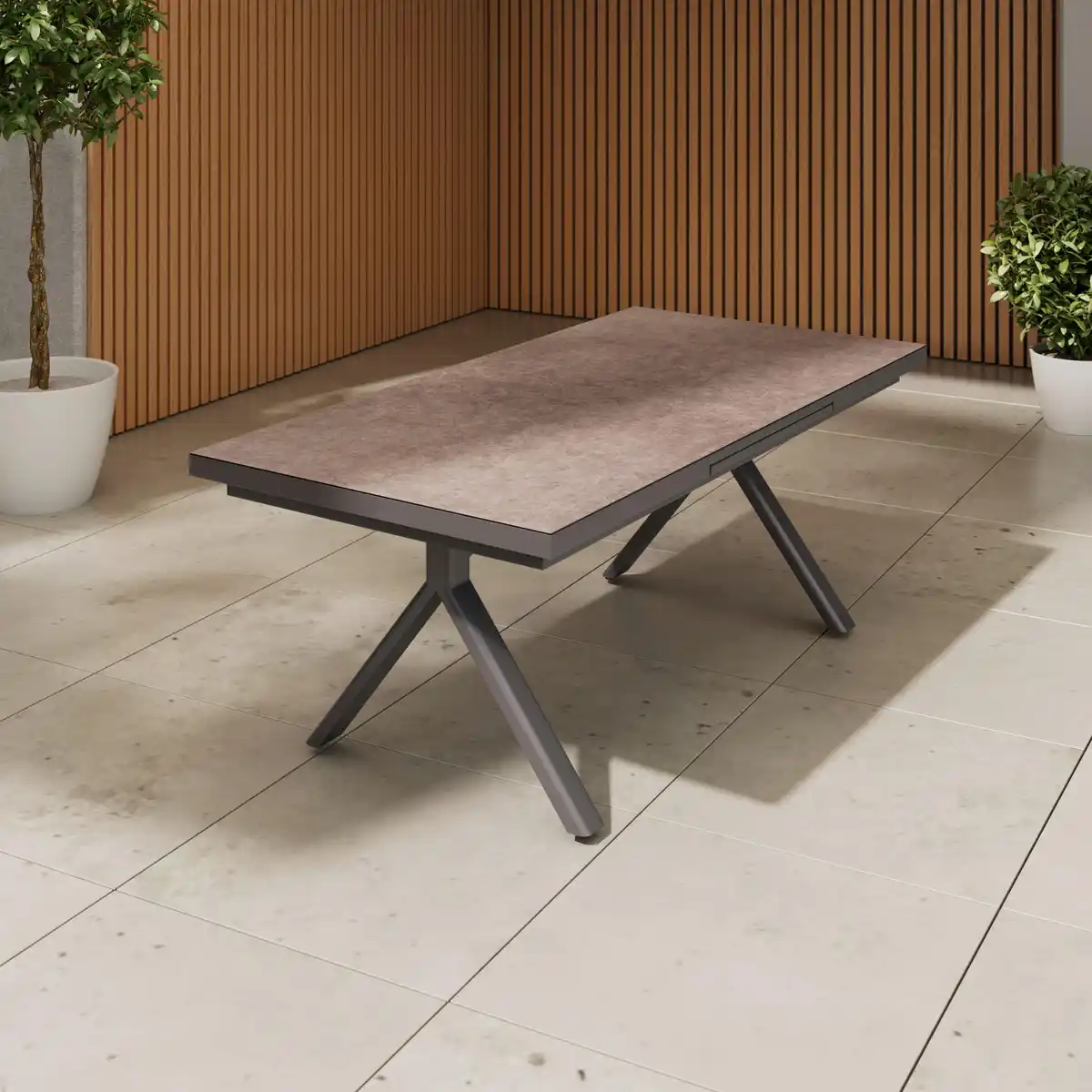 Bild 1 von Gartentisch Dublin Dunkelgrau, Dunkelgrau