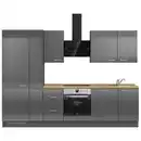 Bild 1 von Nobilia Küchenleerblock Flash, Eiche, Schiefer, Metall, 3 Schublade(n) Schubladen, nur wie online abgebildet bestellbar, 300 cm, Blauer Engel, Pefc, Goldenes M, Made in Germany, DGM-Klimapakt, seite