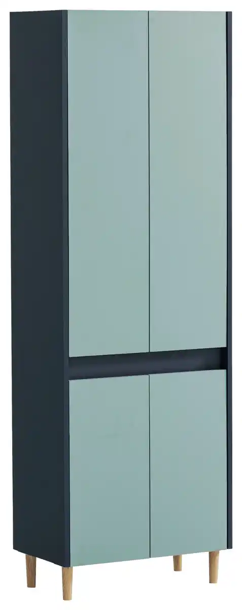 Bild 1 von Hochschrank Lovis Dunkelblau, Hellblau, Dunkelblau