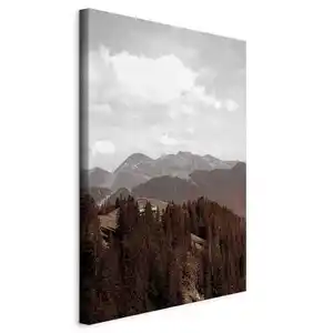 artgeist Leinwandbild, Braun, Weiß, Textil, Holzwerkstoff, rechteckig, 40x60x1.2 cm, Keilrahmen, Bilder und Zubehör, Wandbilder, Leinwandbilder