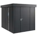 Bild 1 von Gerätehaus, Anthrazit, Metall, 229x220x277 cm, innenseitige Entriegelungsmöglichkeit, wartungsfrei, Dachvorsprung, ohne Boden, Türe mit Gasdruckfeder, umfangreiche Grundausstattung, integrierter W