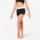 Bild 1 von DOMYOS Kurze Gymnastikhose Mädchen - silberner Bund mit Pailletten