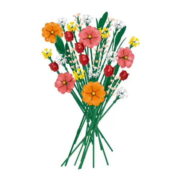 Bild 3 von TOYLINO Klemmbausteine-Blumenstrauß