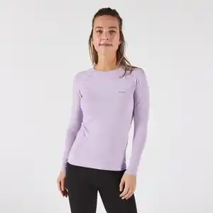 KIPRUN Laufshirt langarm Damen nahtlos - Run 500 lila