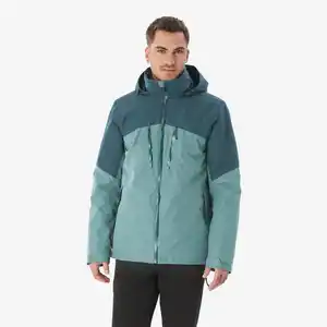 QUECHUA 3-in-1-Jacke Herren bis -10 °C wasserdicht Wandern - MH500 Mountain grün