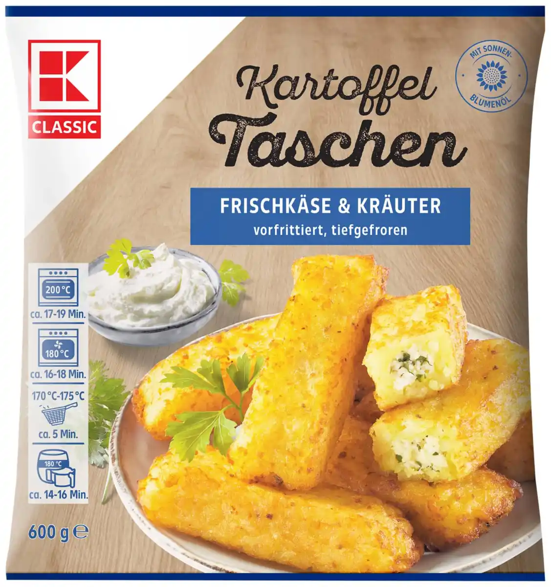 Bild 1 von K-CLASSIC Kartoffeltaschen, 600-g-Packg.