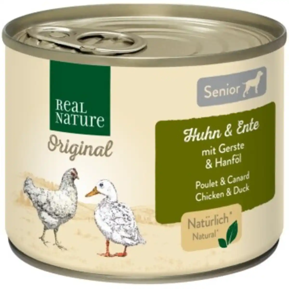 Bild 1 von REAL NATURE Nassfutter Hund, Senior, Huhn und Ente 6x200 g