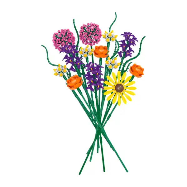 Bild 2 von TOYLINO Klemmbausteine-Blumenstrauß