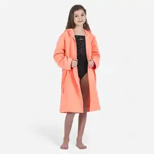 DECATHLON Bademantel Mikrofaser Kinder - koralle