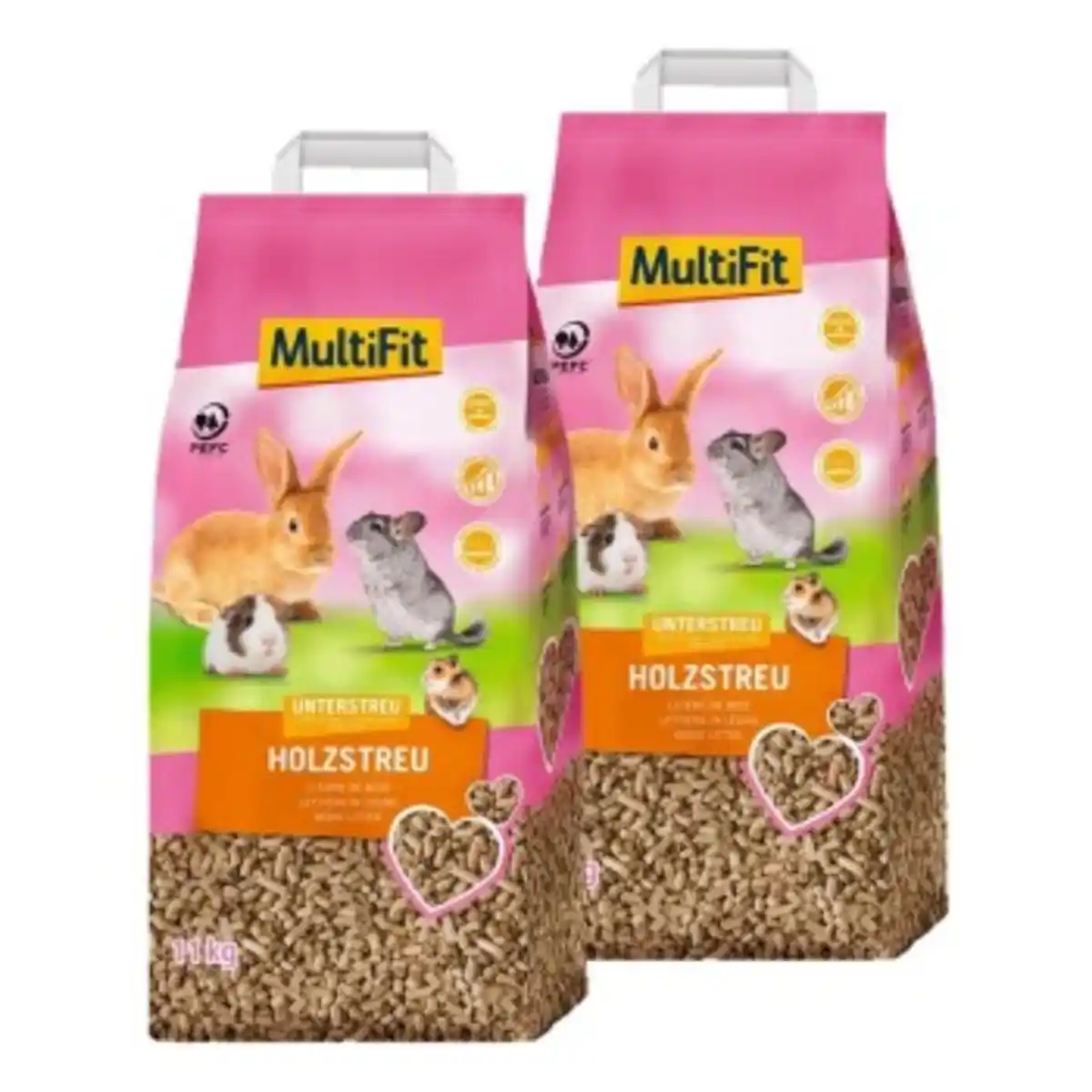 Bild 1 von MultiFit Natur-Holzstreu 2x11 kg