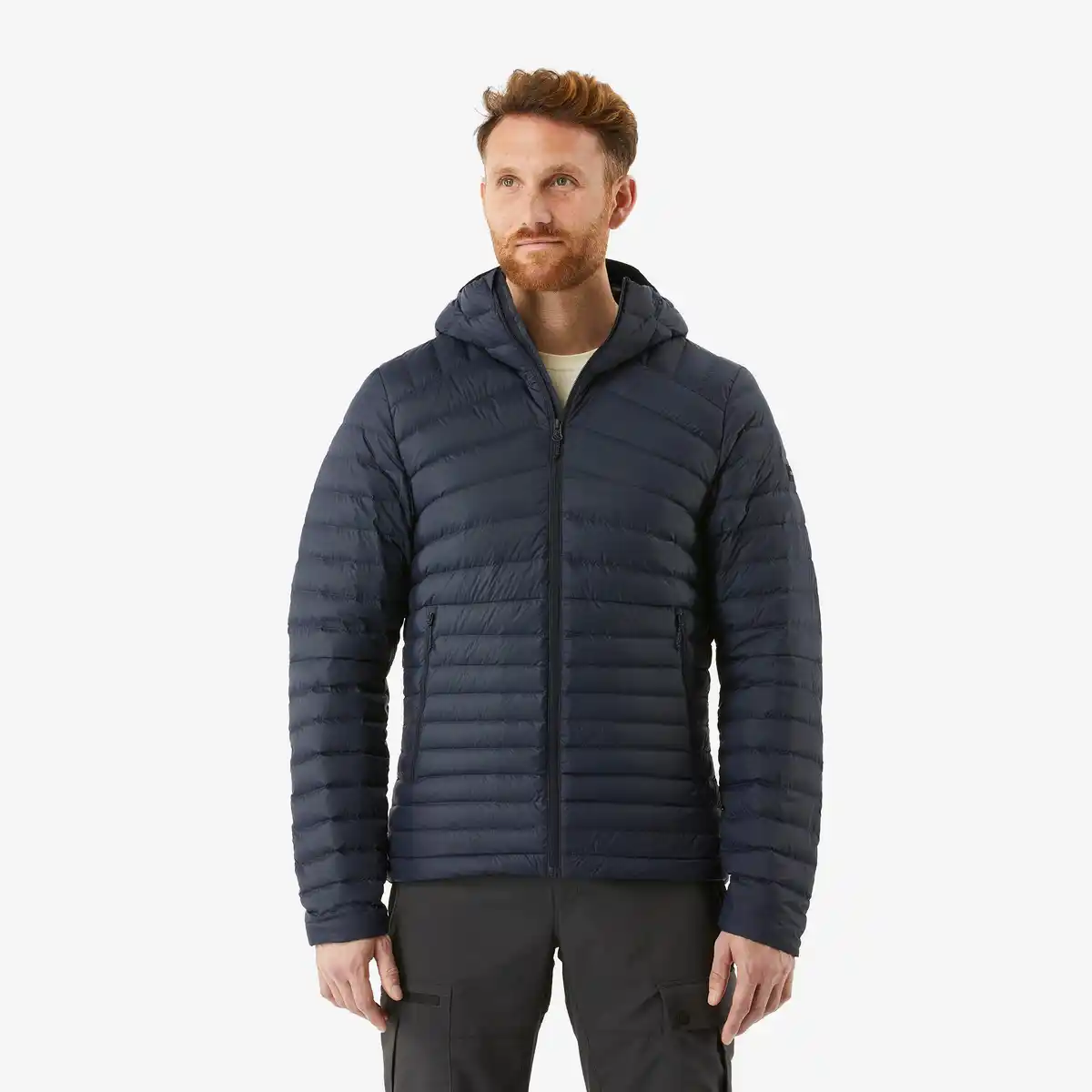 Bild 1 von SIMOND Daunenjacke Herren Kapuze bis -5 °C Trekking - MT100 blau