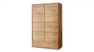 Highboard mit Schublade Wildeiche massiv geölt 100 cm - YUKON