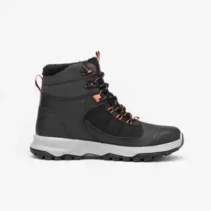 QUECHUA Wanderschuhe Damen halbhoch warm wasserdicht - MH500 schwarz