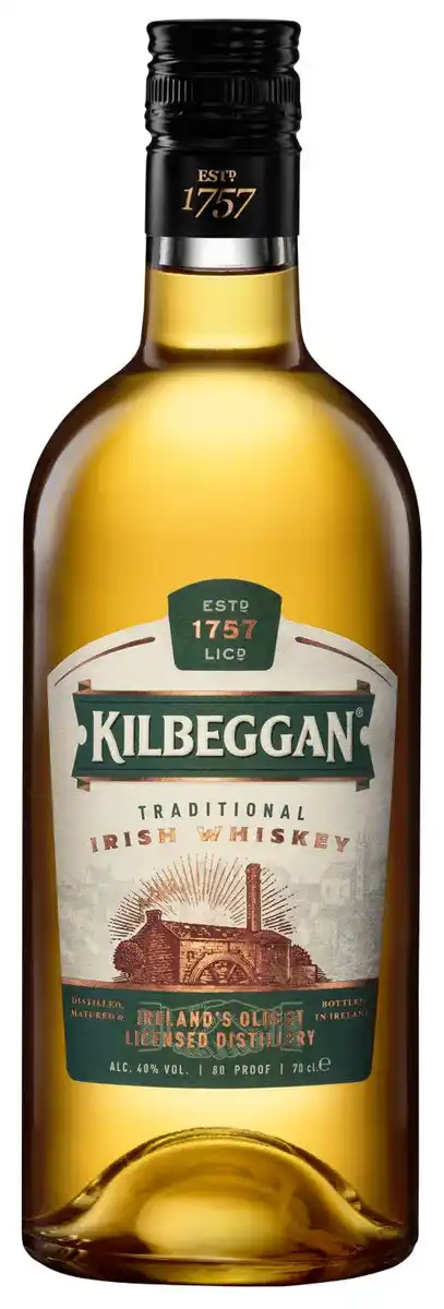 Bild 1 von KILBEGGAN Traditional Irish Whiskey, 0,7-l-Fl.