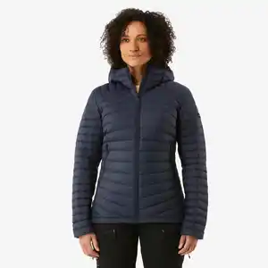 FORCLAZ Daunenjacke Damen Kapuze bis -5 °C Trekking - MT100