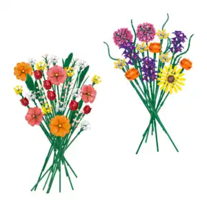 TOYLINO Klemmbausteine-Blumenstrauß