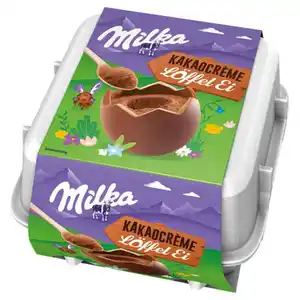 MILKA Löffel Ei 136 g, Kakaocreme