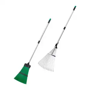 GARDENLINE Teleskopbesen / -rechen