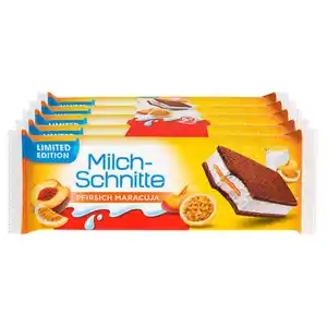 KINDER Milchschnitte 5 x 28 g, Pfirsich-Maracuja