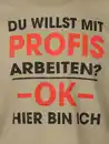Bild 3 von Herren Shirt mit Spruch Beige