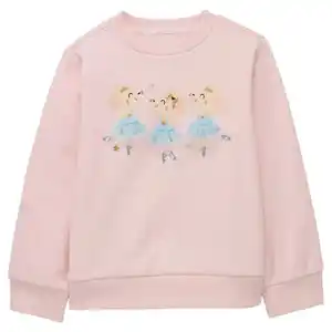 LILY & DAN Kleinkinder 3D Sweatshirt, Rosa, 86/92