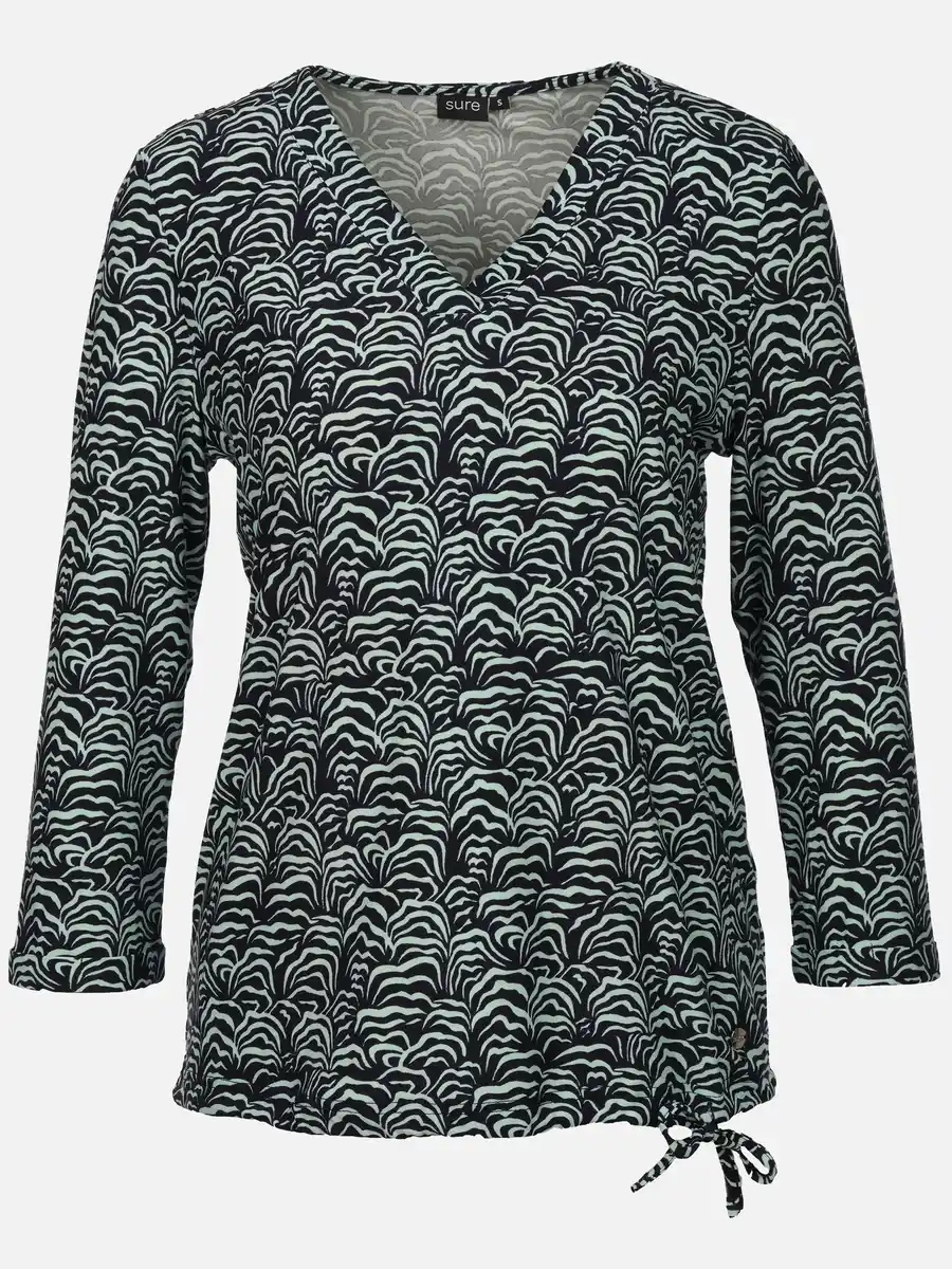 Bild 1 von Damen Shirt mit Alloverprint Türkis