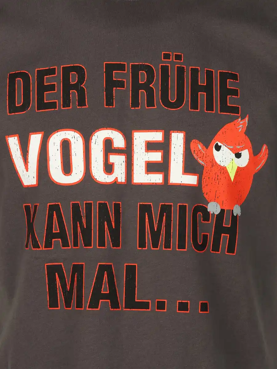 Bild 3 von Herren Shirt mit Spruch Grau