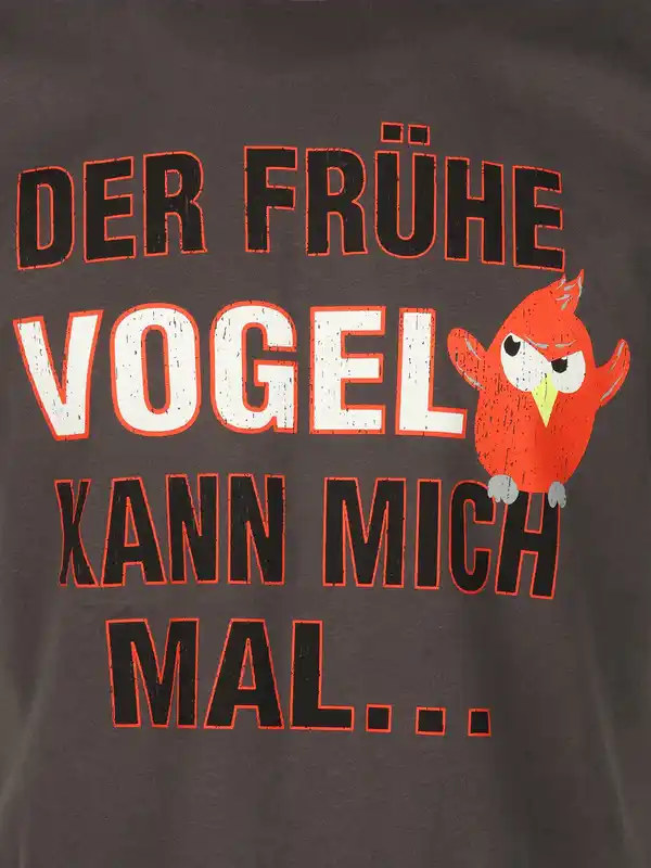 Bild 3 von Herren Shirt mit Spruch Grau