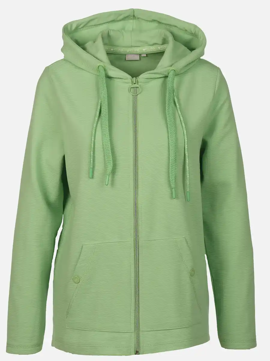 Bild 1 von Damen Sweatcardigan mit Kapuze Grün