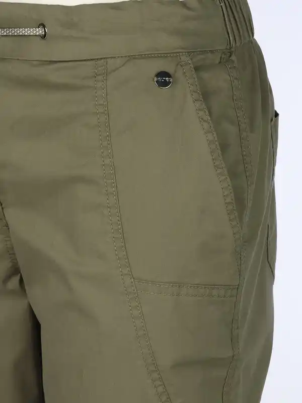 Bild 4 von Damen Chinohose mit elastischem Bund Grün