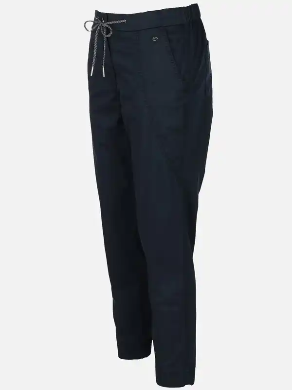 Bild 3 von Damen Chinohose mit elastischem Bund Blau